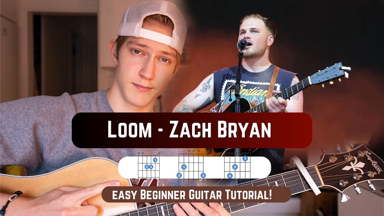 How To Play Loom by Zach Bryan on Guitar! Beginner Guitar Tutorial