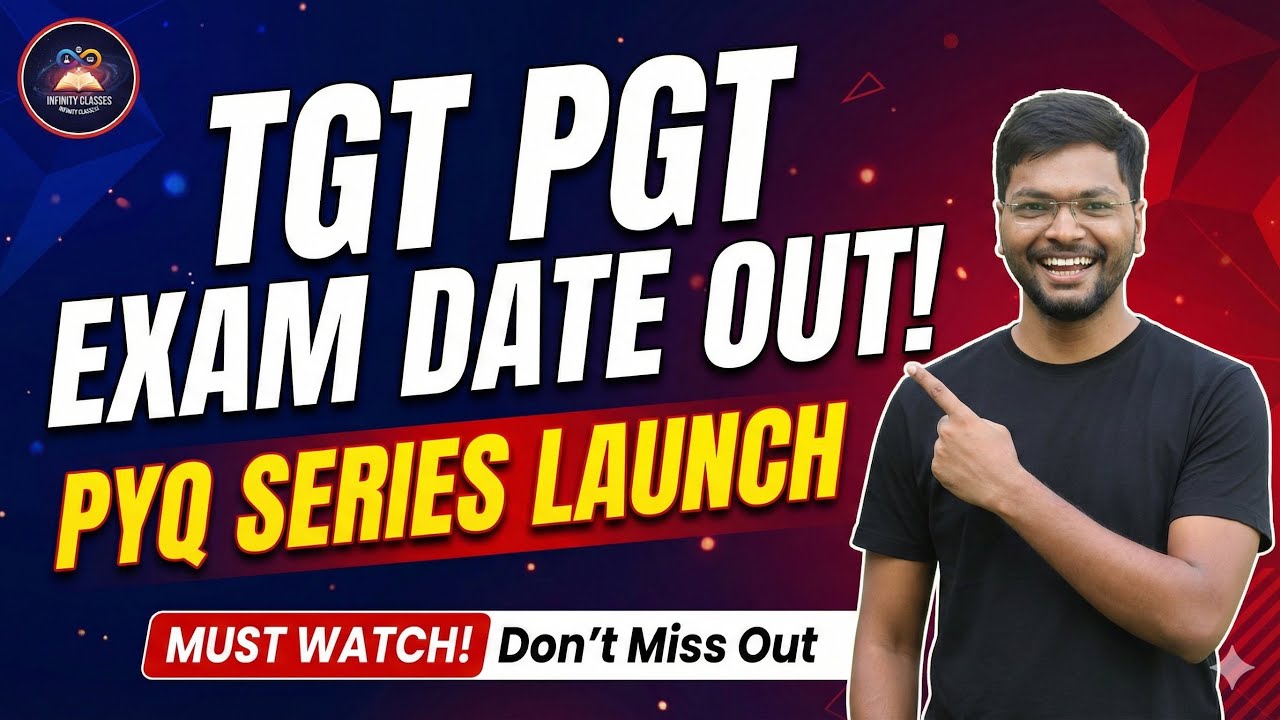 UP TGT PGT Exam Date Out! | Maths PYQ Series Launch | Infinity Classes|Jitendra Yadav 