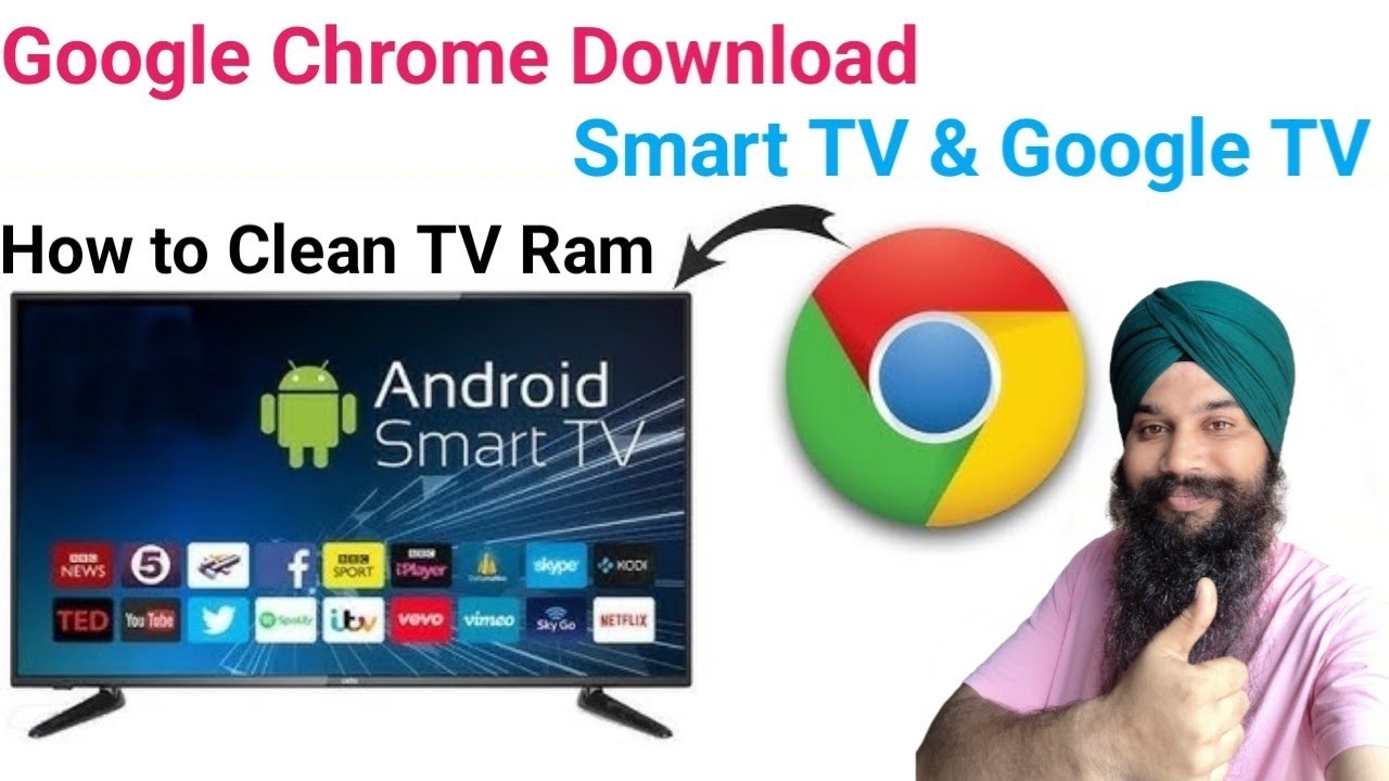 Apni Smart TV Me Chrome Kaise Download Kare | How To Download chrome Google tv | How to Clean TV Ram