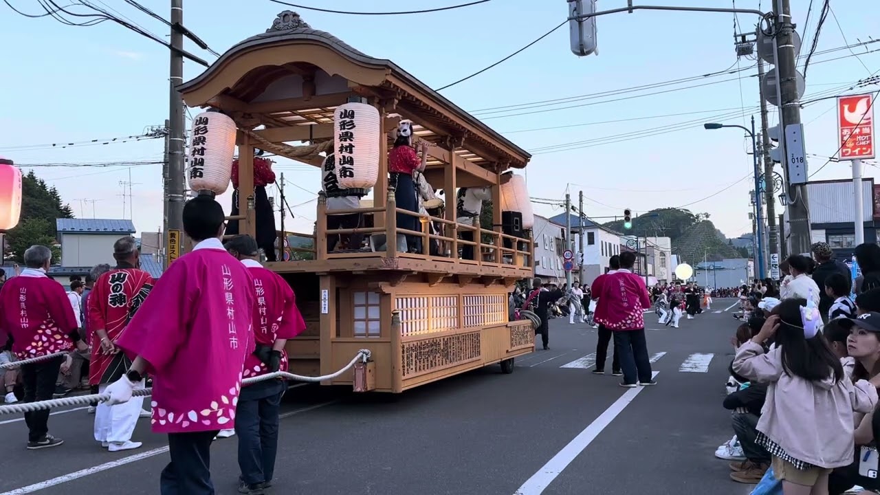 厚岸夏祭り2025 湖南地区山車競演　山形県村山市　むらやま徳内ばやし振興会①