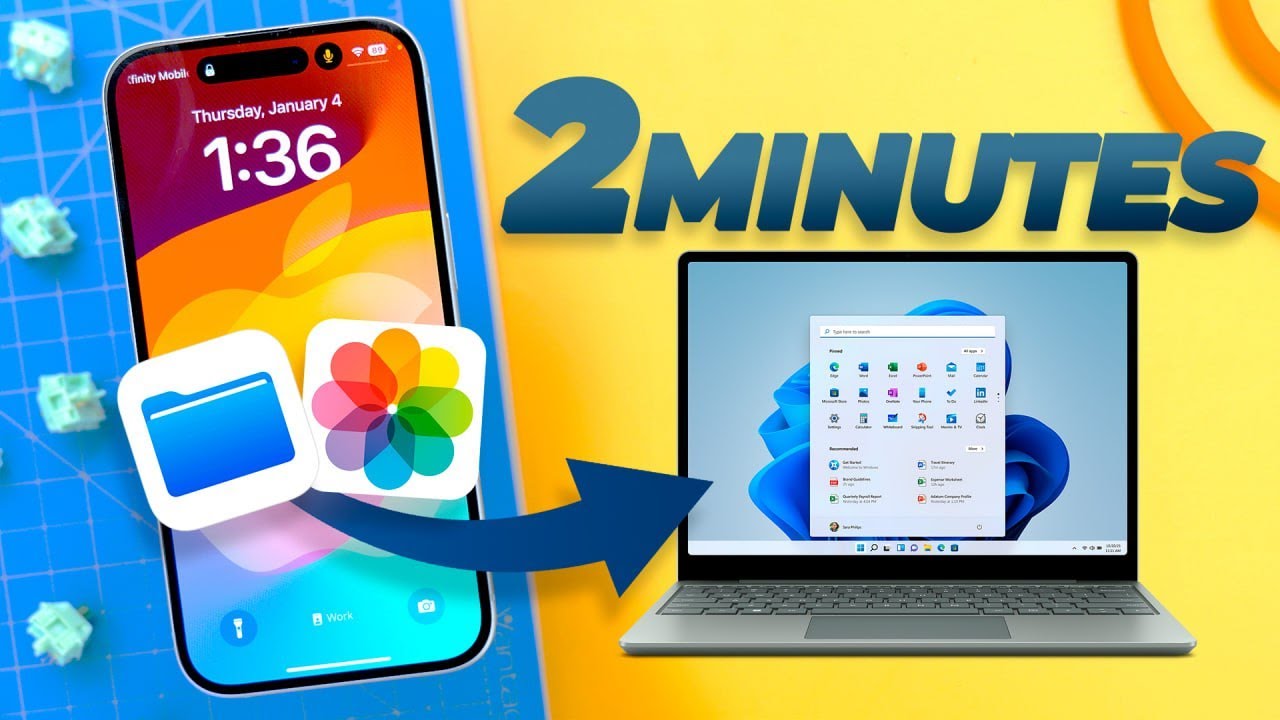 Как перенести фотографии с iPhone на Windows!