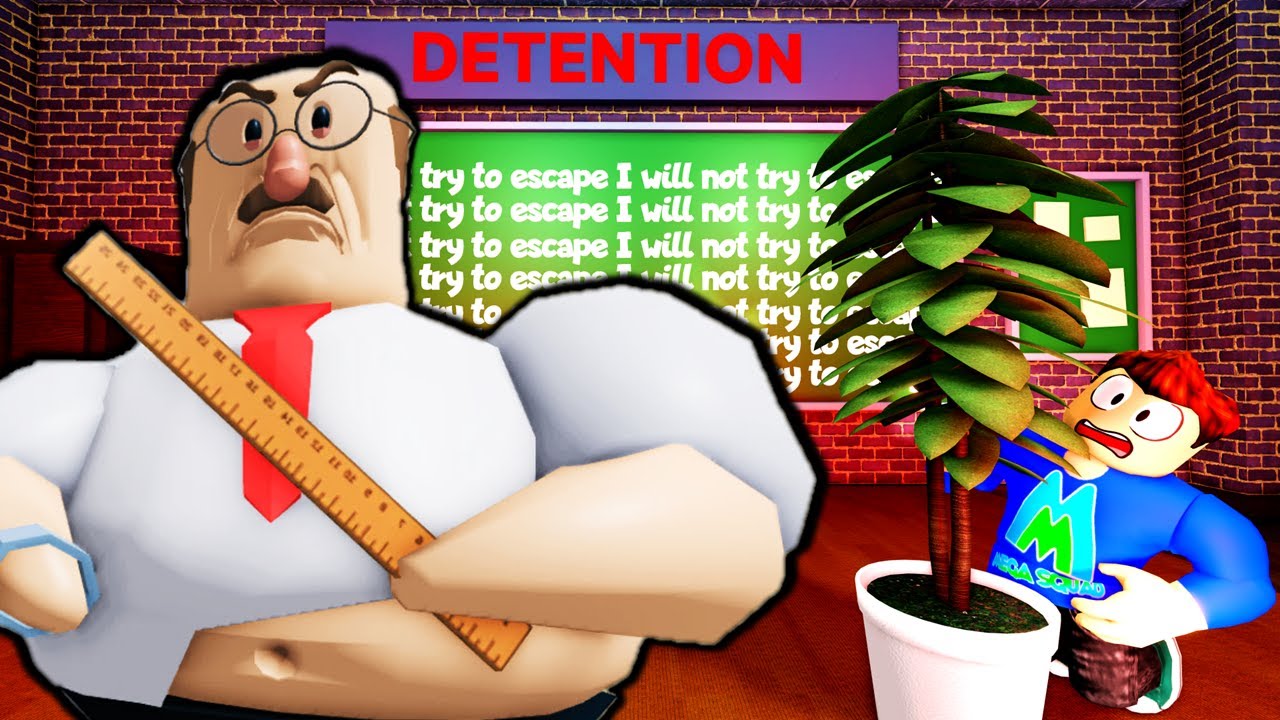 CAN MEGASQUADMO ESCAPE EXTREME SCHOOL DENTENTION?! Great School Breakout Scary Obby - HARD MODE!
