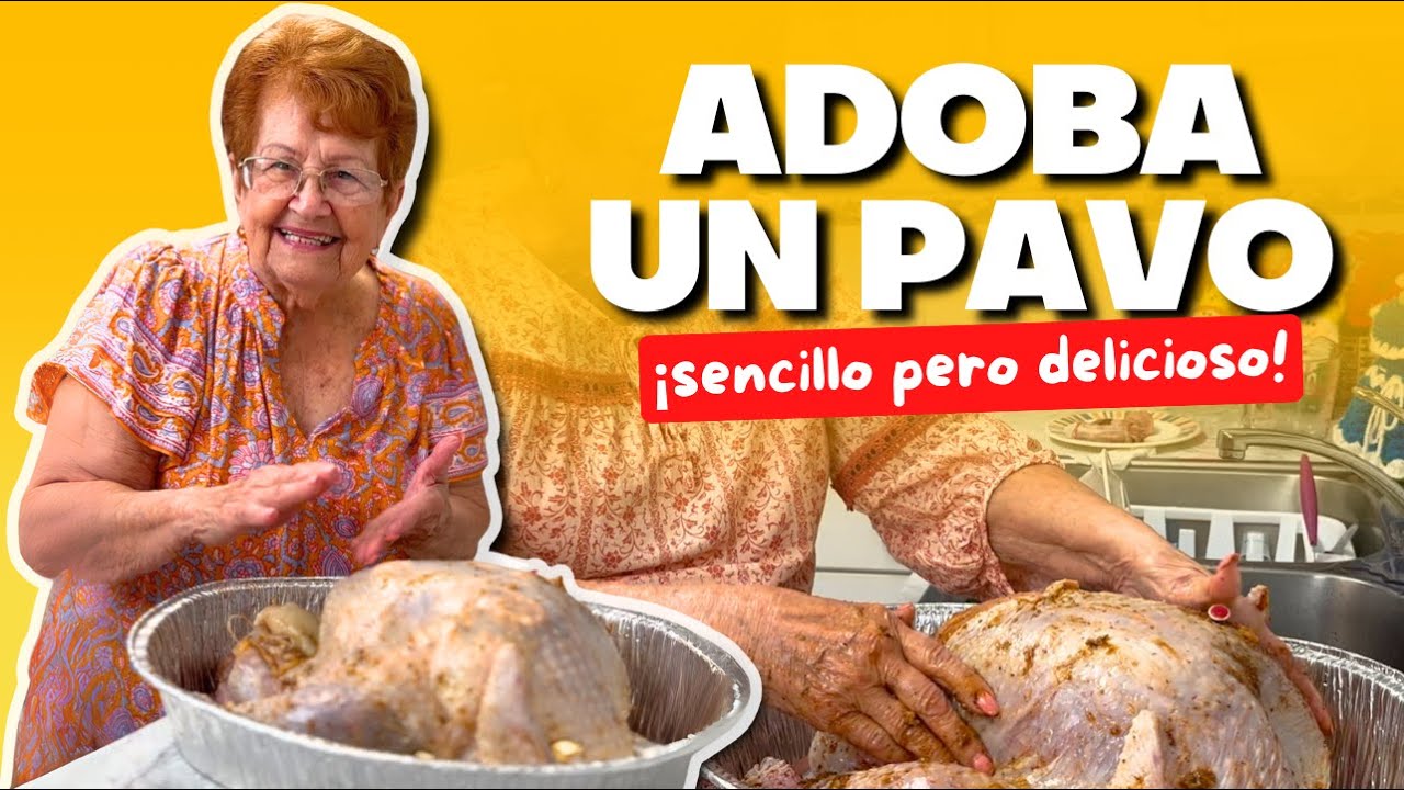 La mejor forma de ADOBAR UN PAVO ¡SENCILLO PERO DELICIOSO!