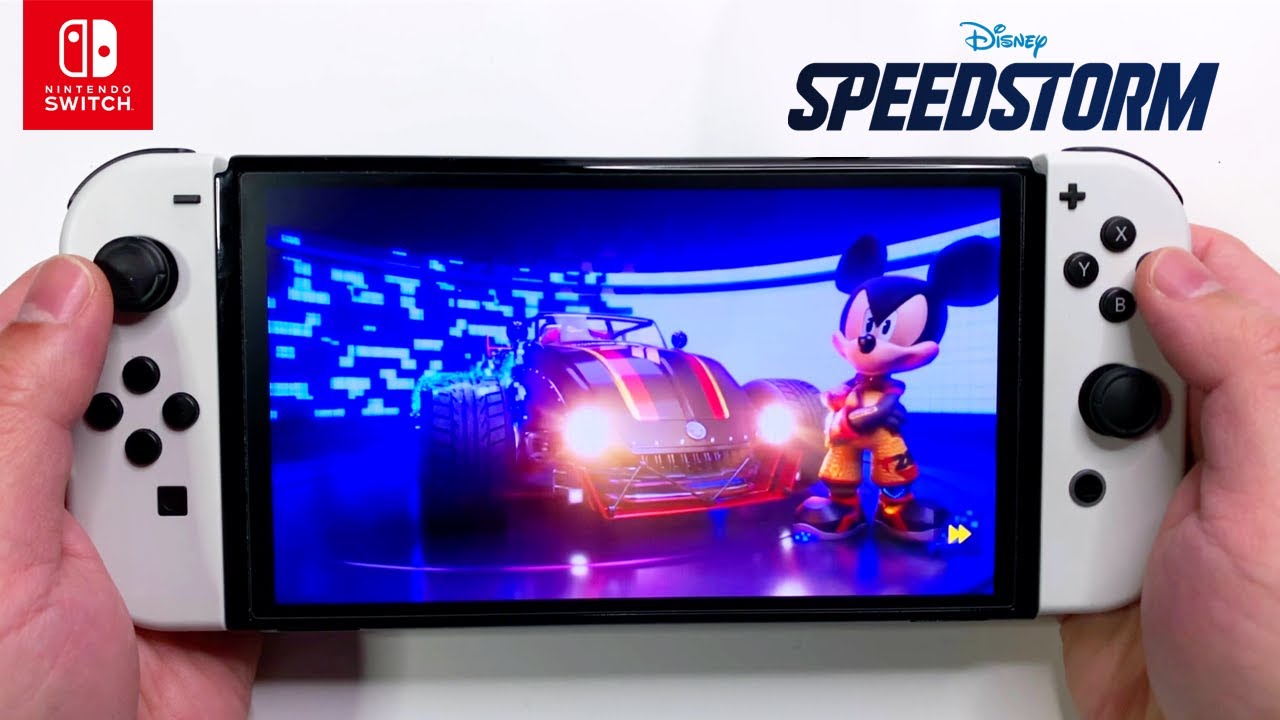 Disney Speedstorm on Nintendo Switch OLED Handheld Gameplay