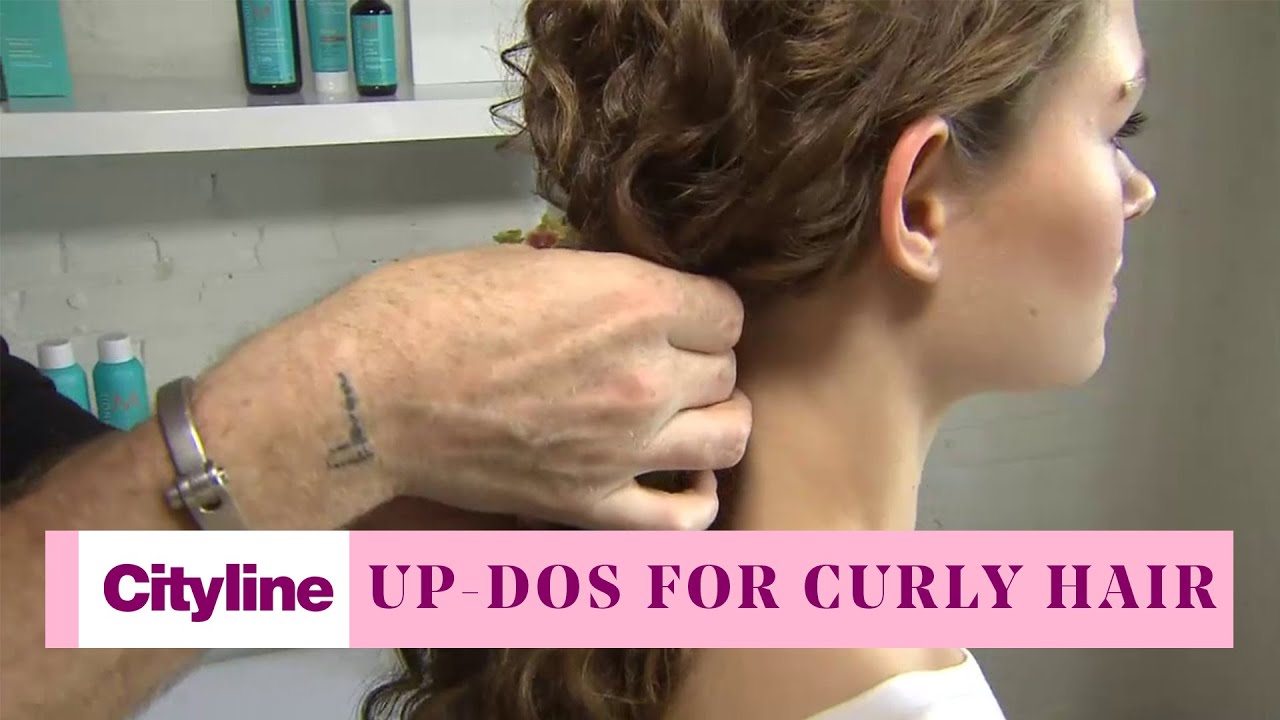 3 simple up-do styles for curly hair
