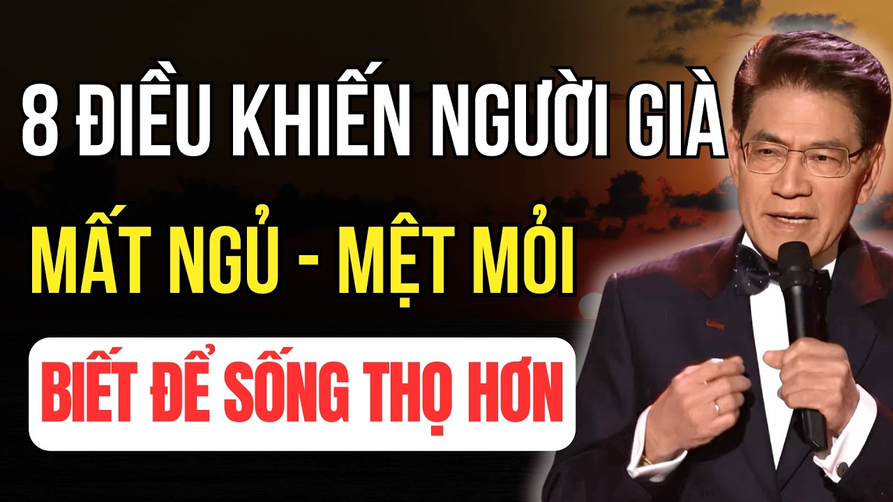 8 Điều Khiến Người Già Mất Ngủ Và Mệt Mỏi - Biết Sớm Để Sống Thọ Hơn | Tuổi Già Audio