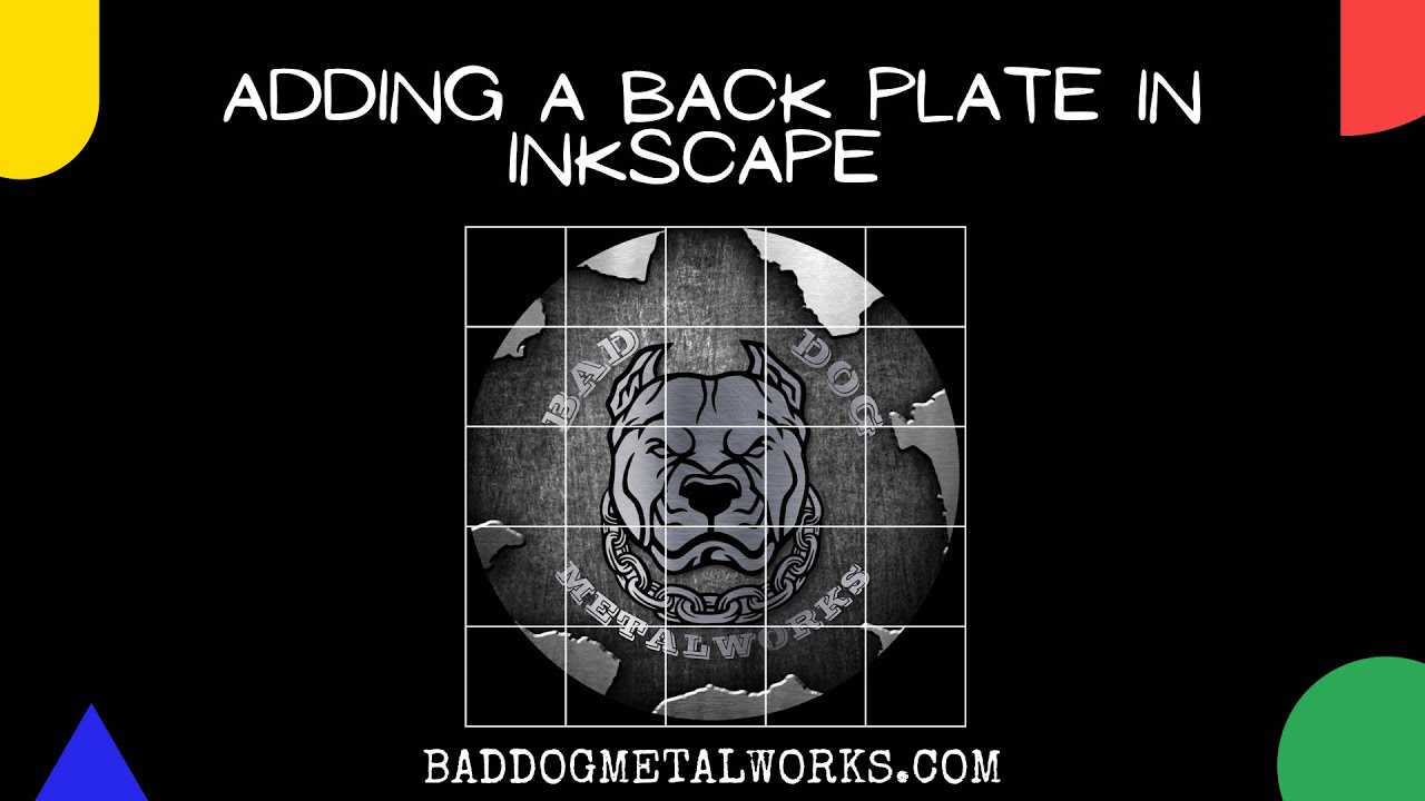 Inkscape Tutorial: How to Add a Back Plate to Your Design