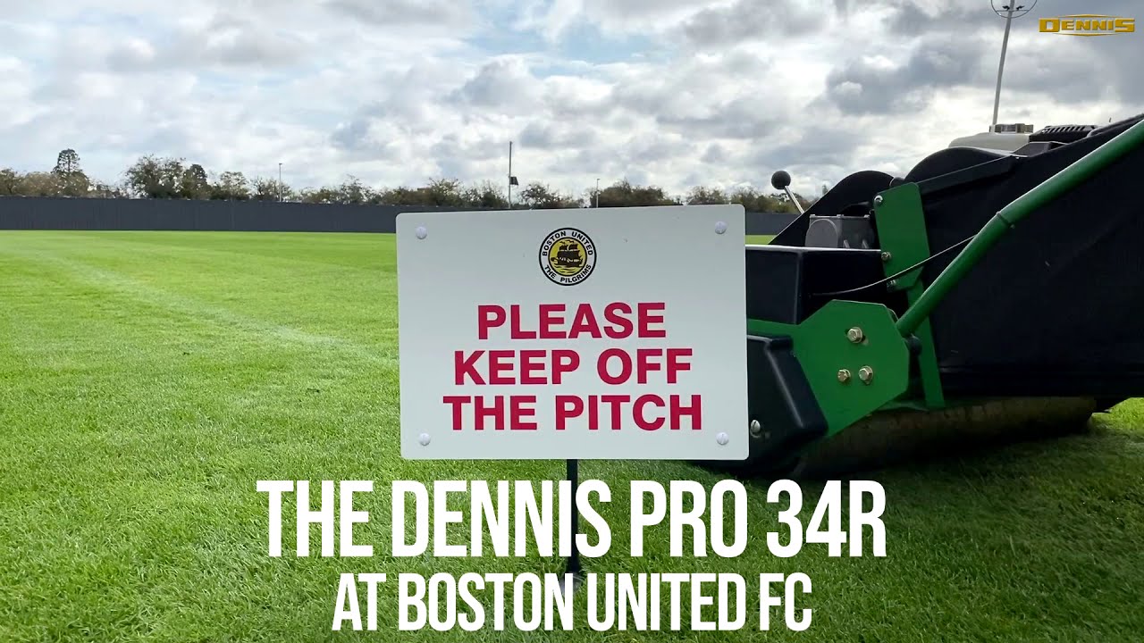 Dennis PRO 34R Mower at Boston United Football Club