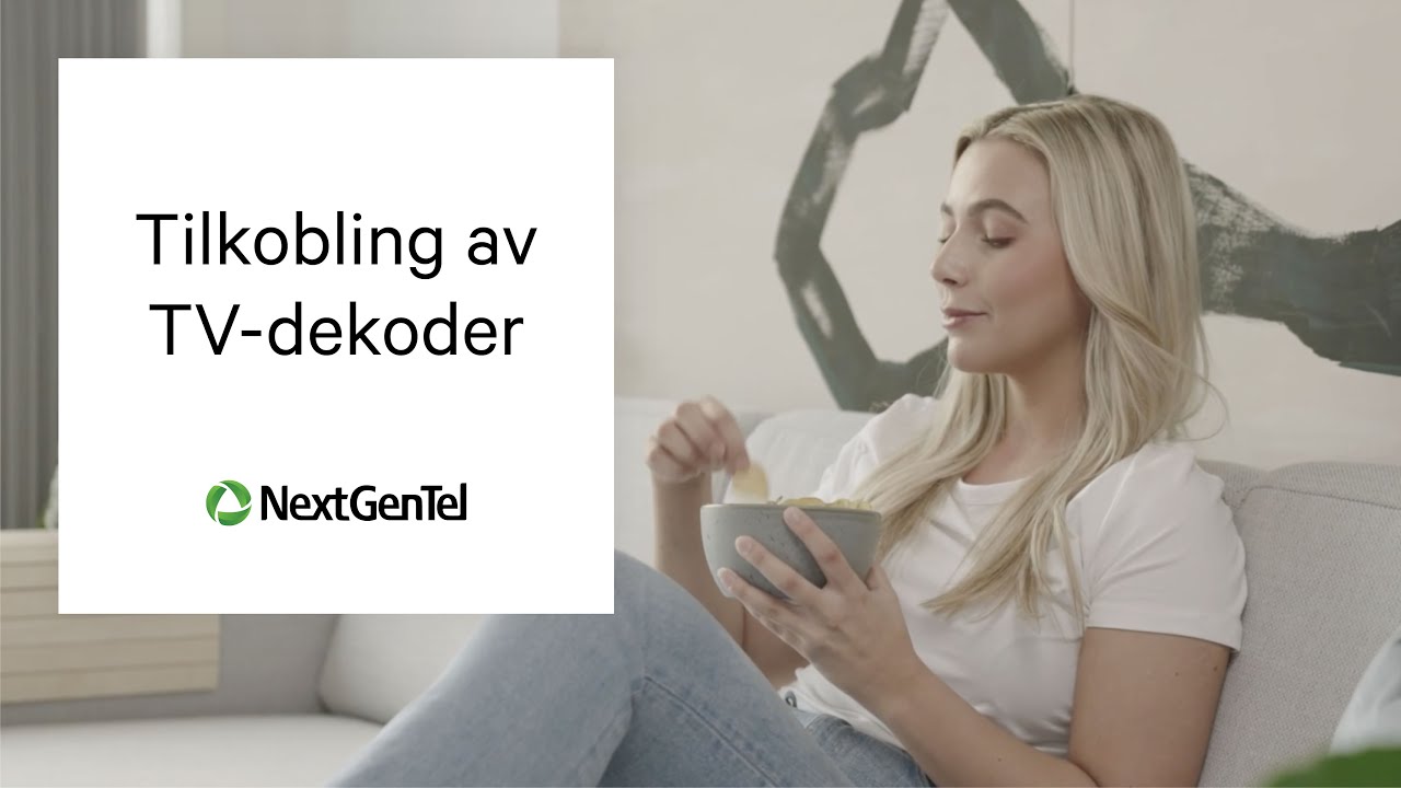 Se p&aring; TV med NextGenTel TV