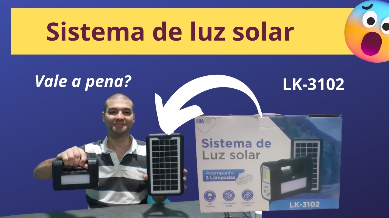 Sistema de luz solar LUATEK LK-3102 é bom?
