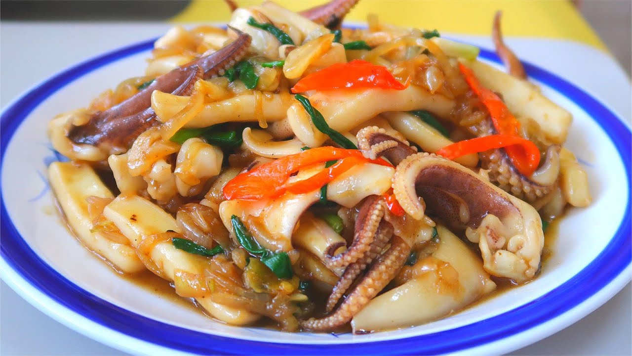Stir Fry Squid 炒鱿鱼/苏东 Easy & Quick 简单快速 | Sun's Homemade Food