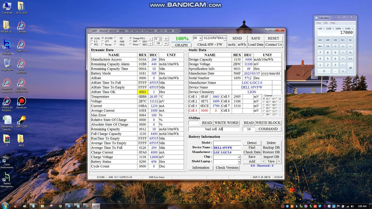 bq30420 dell 6420 Laptop Battery Repairing Software Hardware