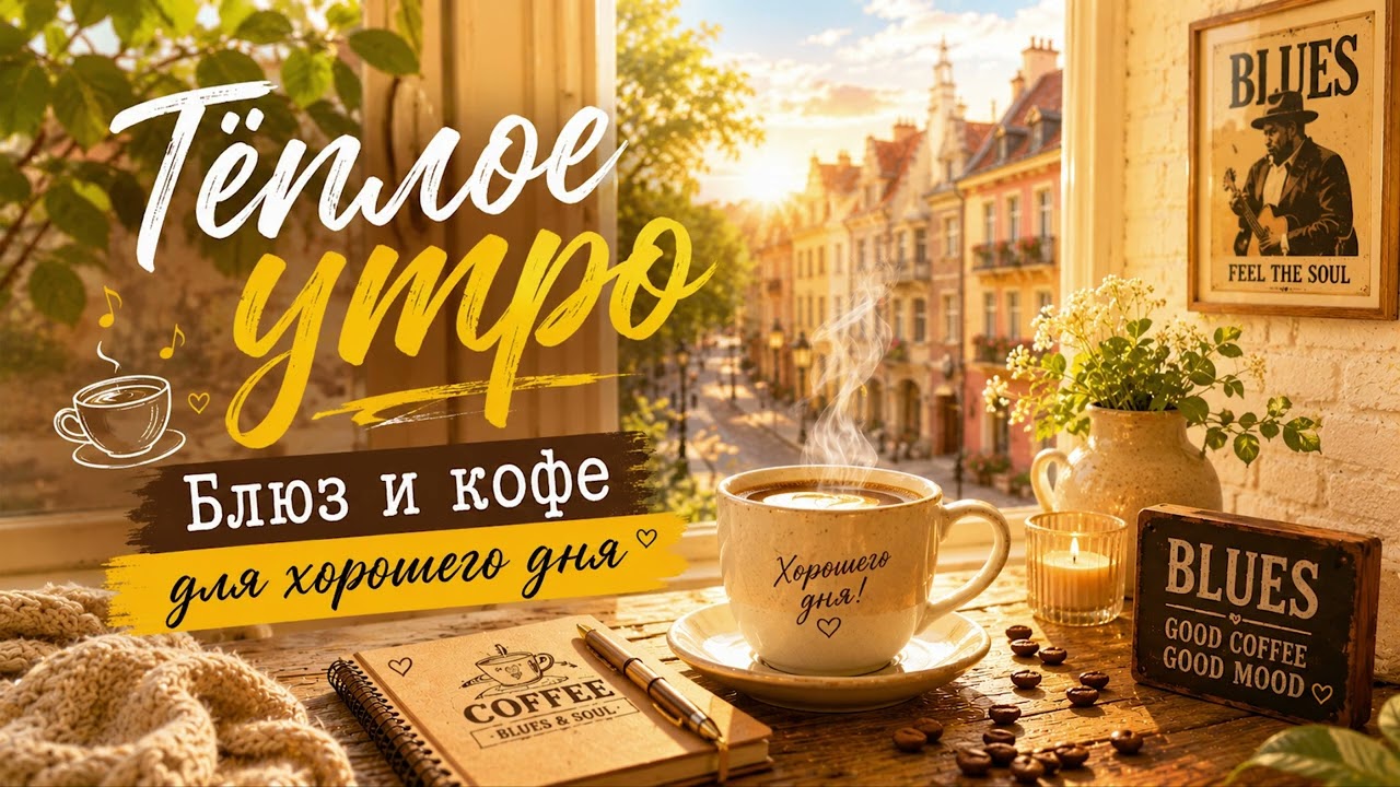 Тёплое утро 🎷 Блюз и кофе для хорошего дня (3 часа)