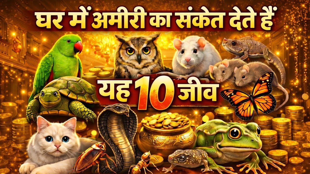घर में अमीरी का संकेत देते हैं यह10 जीव जिन्हें आप अनदेख कर देते हैं किस्मत बदलते हैं