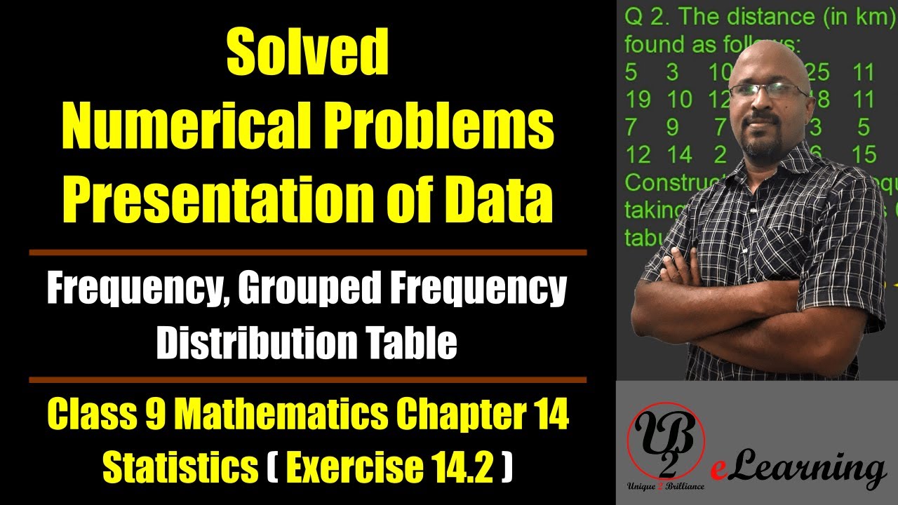 Solved Problems - Ungrouped & Grouped Frequency Distribution Table - Class 9 Maths Ch 14 Statistics