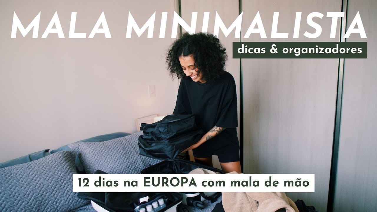MALA MINIMALISTA: 12 dias NA EUROPA só com mala de mão | Bruna Pimenta