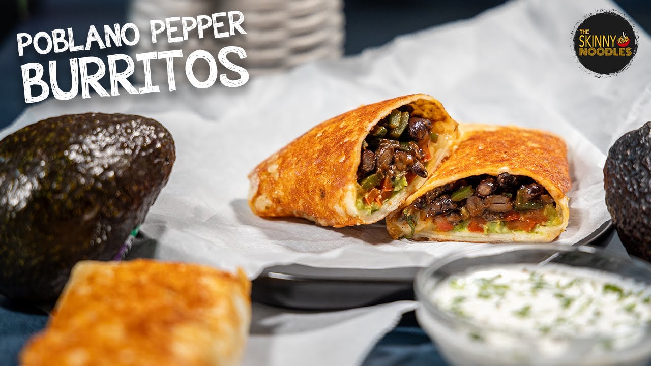 Healthy Poblano Pepper Burrito | High-Protein, Flavor-Packed & Easy!