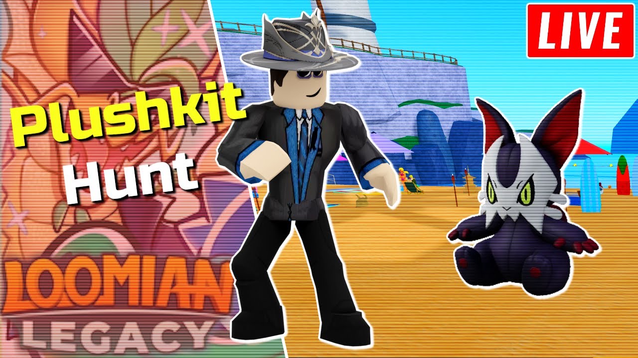 🔴LIVE - SA Plushkit Hunt! Day 4! 12 Plushkits Killed - Loomian Legacy
