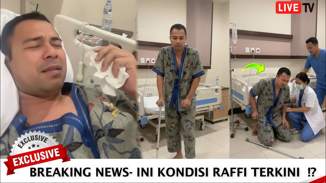 RAFFI MASIH LEMAS PASCA OPERASI, SEMPAT TERJATUH SAAT COBA BERJALAN