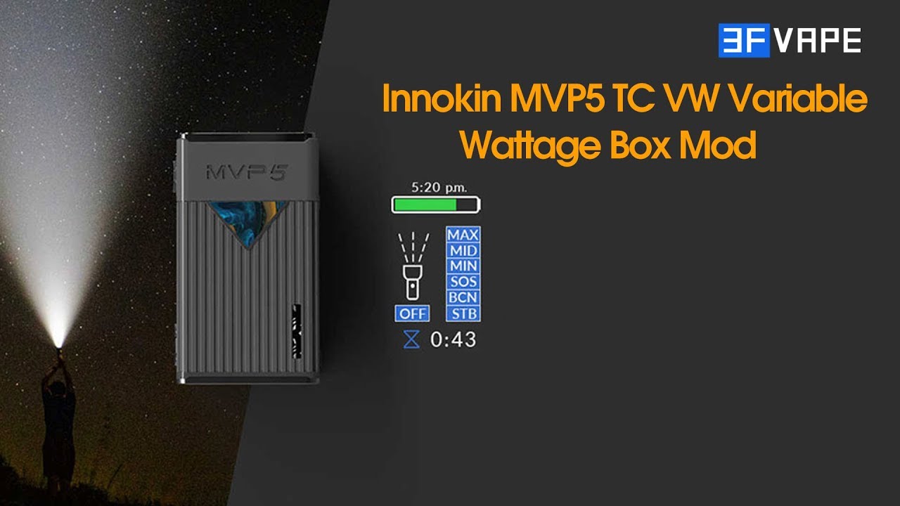 Innokin MVP5 120W 5200mAh TC VW Box Mod