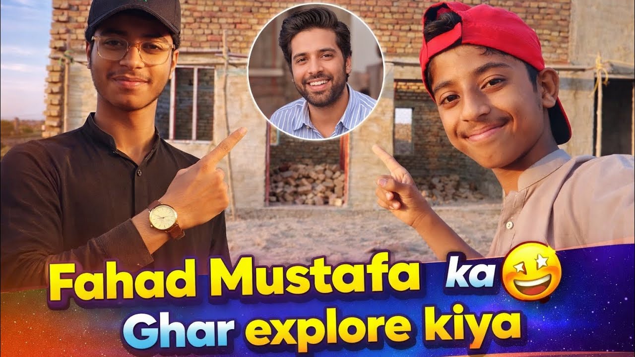 Fahad Mustafa ka Ghar explore kiya 😅 | waqo bhai vlog 