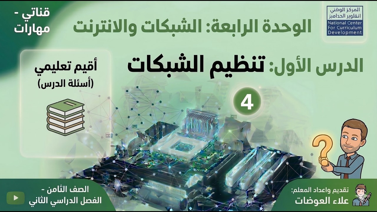 24: الوحدة الرابعة- تنظيم الشبكات (أقيم تعليمي)