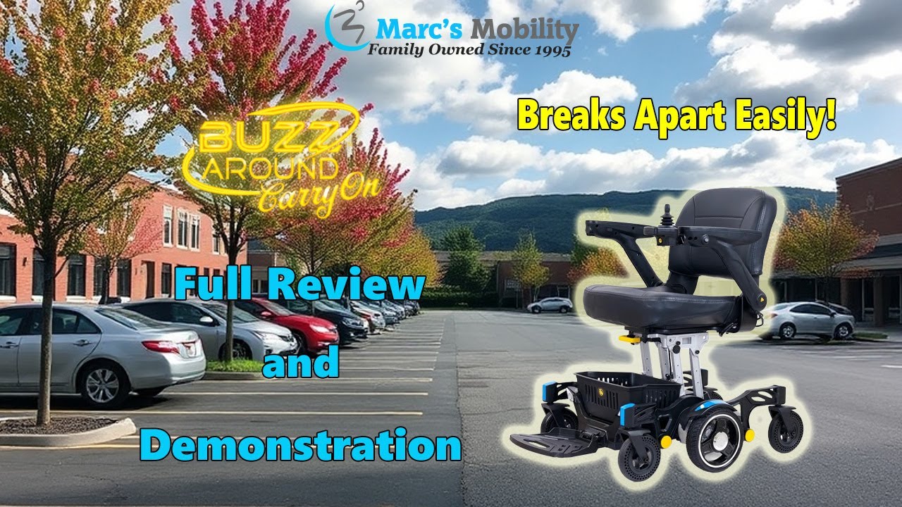 Best Portable Mid Wheel Powerchair? Buzzaround CarryOn GP-130 Full Review and Demonstration