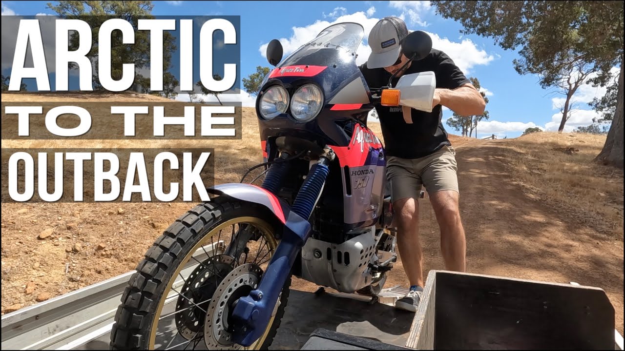The Warhorse Down Under. I shipped my old Africa Twin home to Australia.