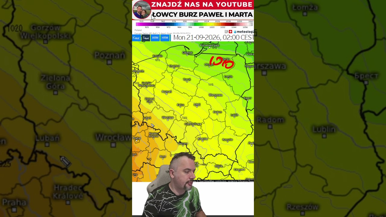 Weather forecast for Sunday and the night #weather #Poland #forecast #shorts