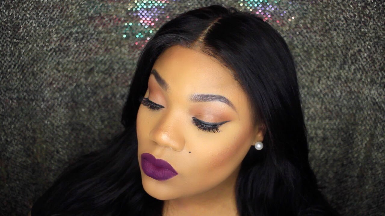 Get Ready With Me | Neutral Eyes & Bold Lips Tutorial ft Valencia Rose Hair