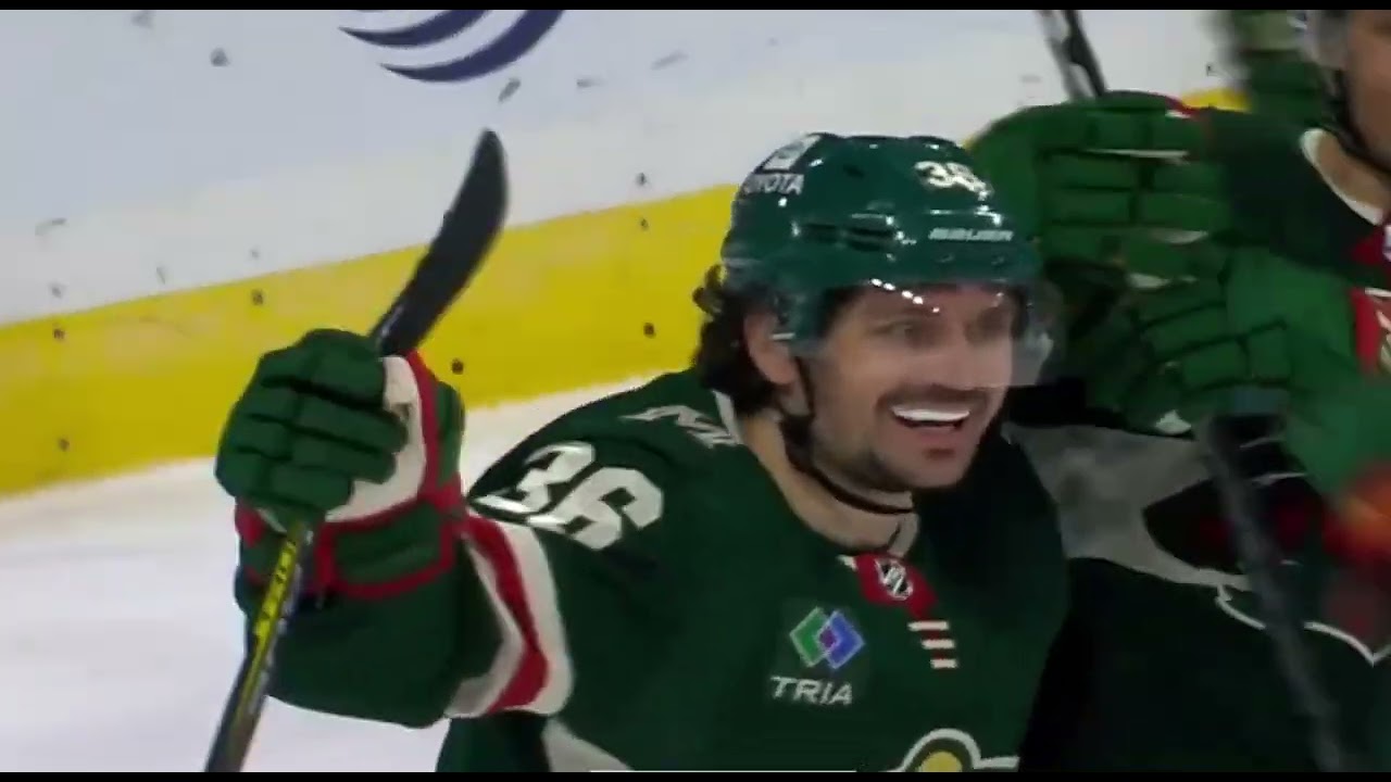 Kirill Kaprizov and Mats Zuccarello making sweet music together