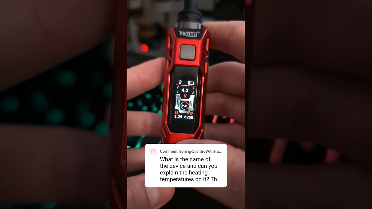 Heating temps on the Yocan Cylo