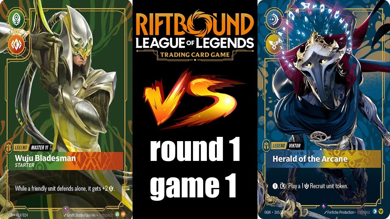 RIFTBOUND TOURNAMENT GAMEPLAY - ROUND 1 : MASTER YI VS VIKTOR NEXUS NIGHT AT LOBO CARDS