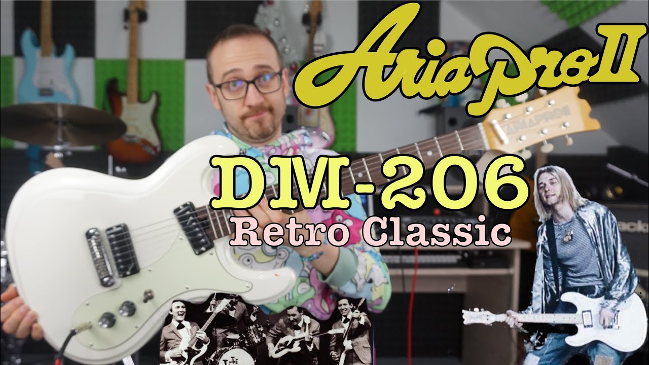 Aria Pro II DM-206 Retro Classic- inspiracja Mosrite (Ventures, Nirvana)