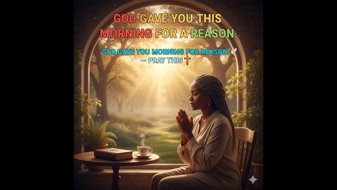 God Gave You This Morning For A Reason — Pray This