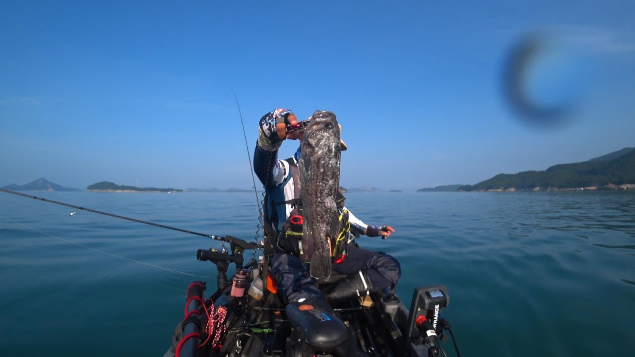 이번에는 잡는다. 장어낚시, 대물우럭,  카약피싱 카약모험 kayak fishing camping adventure 輕艇釣魚