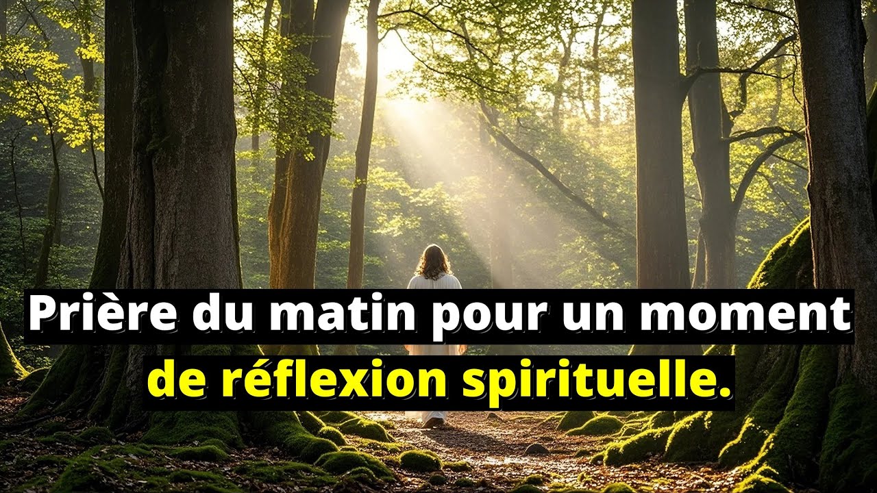 Prière du matin pour un moment de réflexion spirituelle.