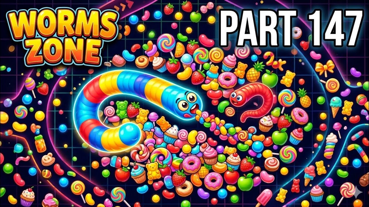 🔥 Worms Zone.io Live Stream 🔴🐍 | Eating Everything 🍔🍎 | Non-Stop Fun 🎮😂