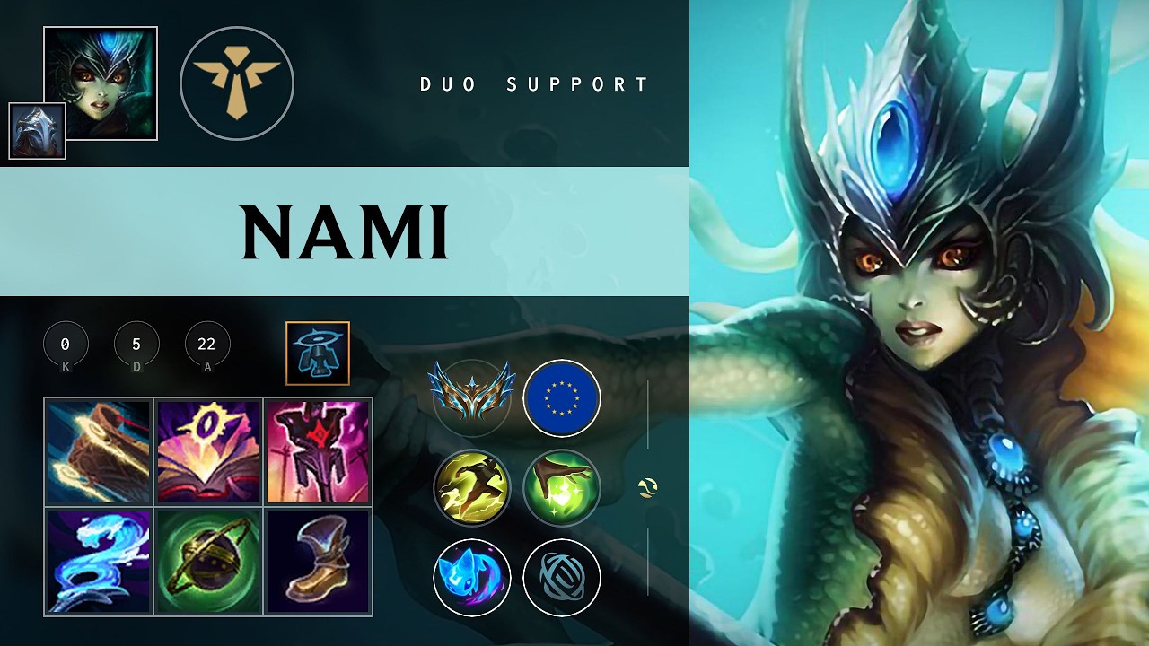 Nami Support vs Bard - EUW Challenger Patch 26.08