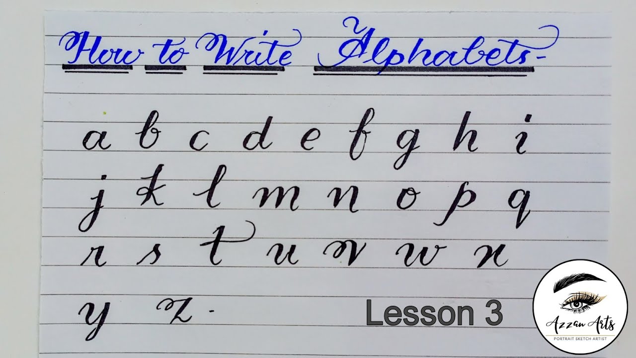 How to use cut markers (Lesson 3) | Small letters | English calligraphy #englishcalligraphy #lesson3