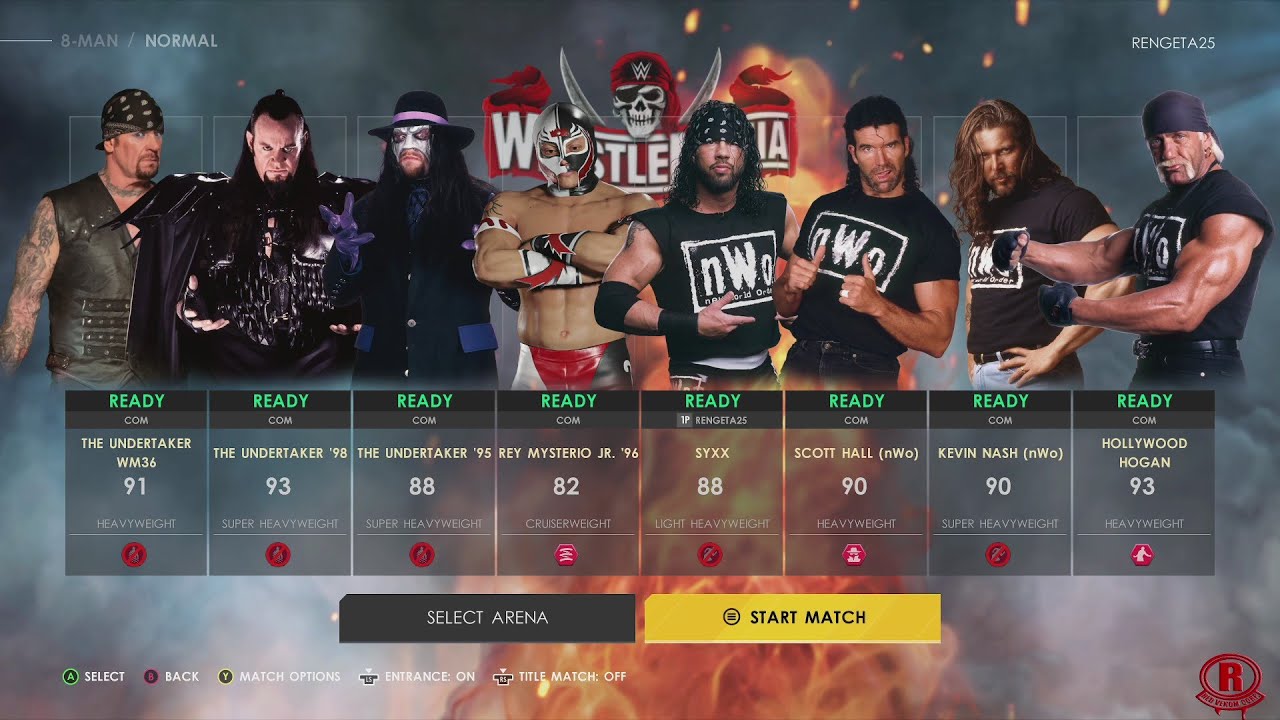 WWE 2K22 - All Characters & Arenas + DLC (nWo 4-Life Edition)