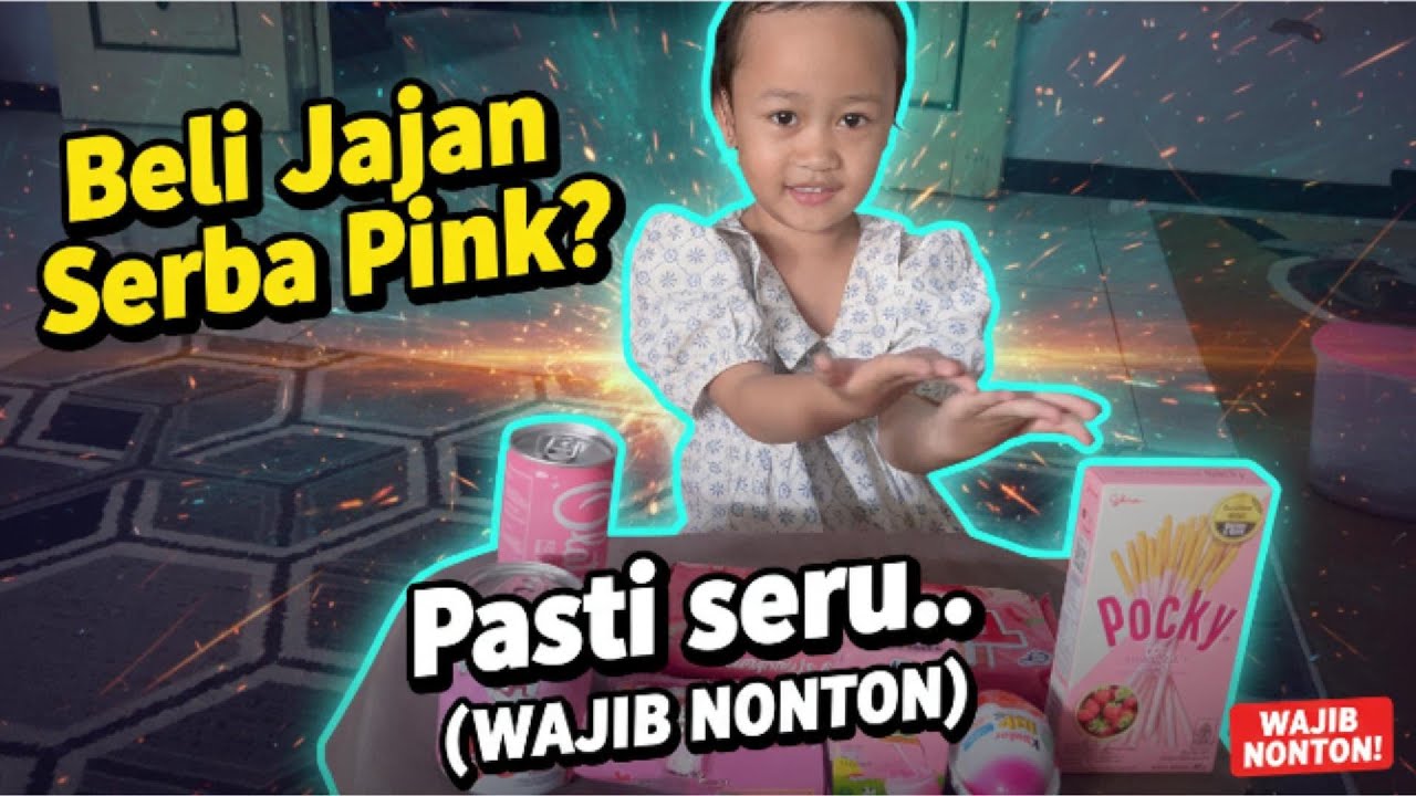 ALESHA BELI JAJAN SERBA PINK
