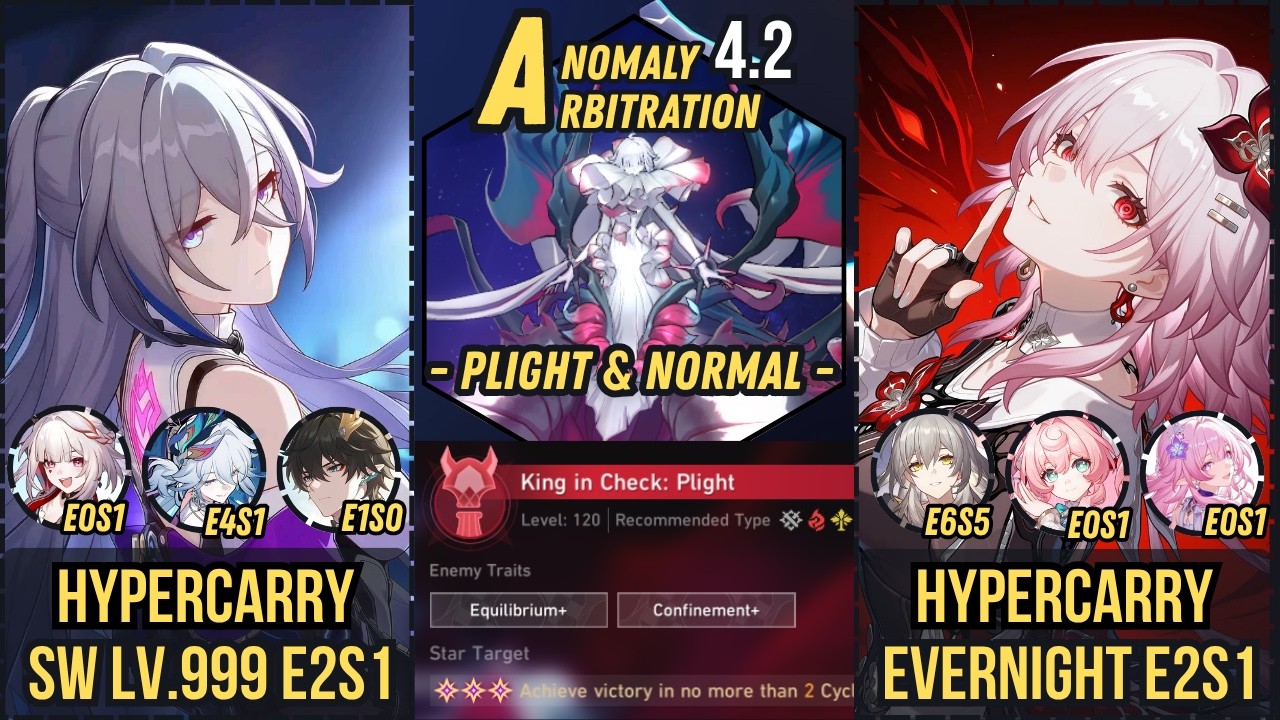 V5 | Hypercarry Evernight E2S1 x Hypercarry Sw Lv.999 E2S1 | New Anomaly Arbitration 4.2 #evanescia
