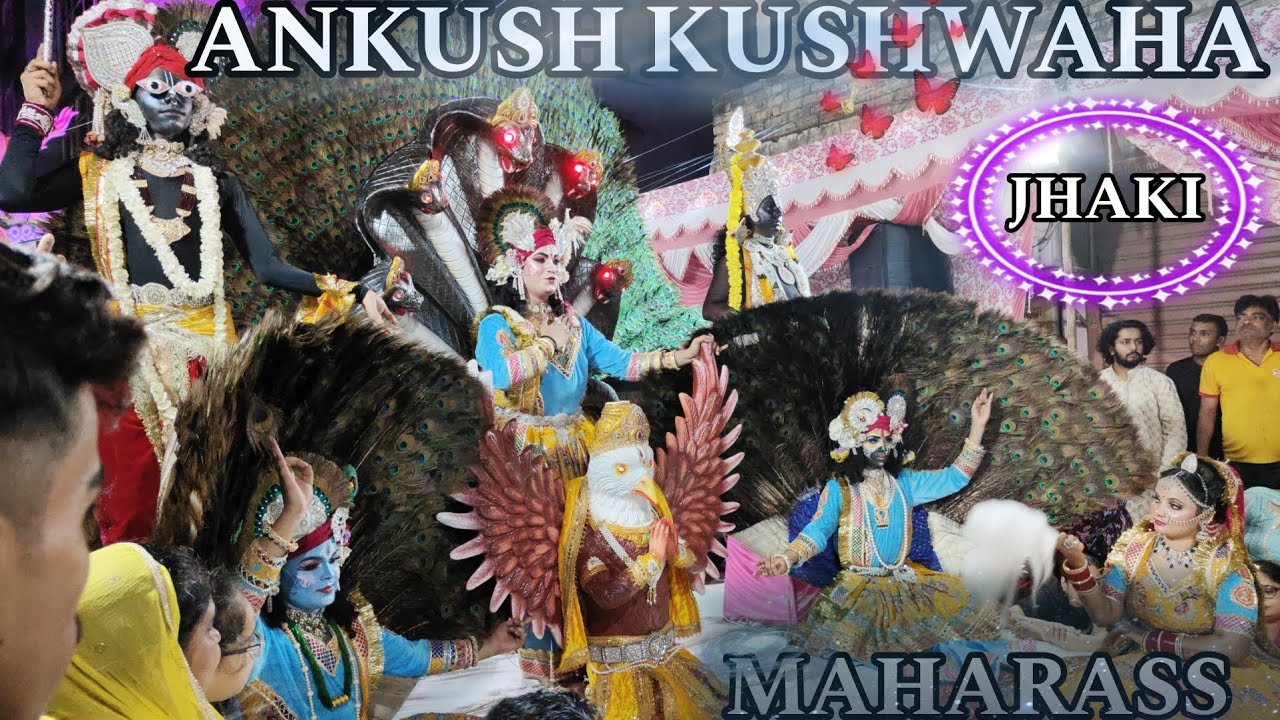 ❤️ANKUSH KUSHWAHA ❤️ MAHARASS 🌸 JHAKI RADHA KRISHNA 5 AVTAR 😮 TRENDING JHAKI GANPATI VISARJAN 💓DELHI
