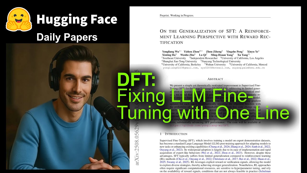 DFT: Fixing LLM Fine-Tuning with One Line