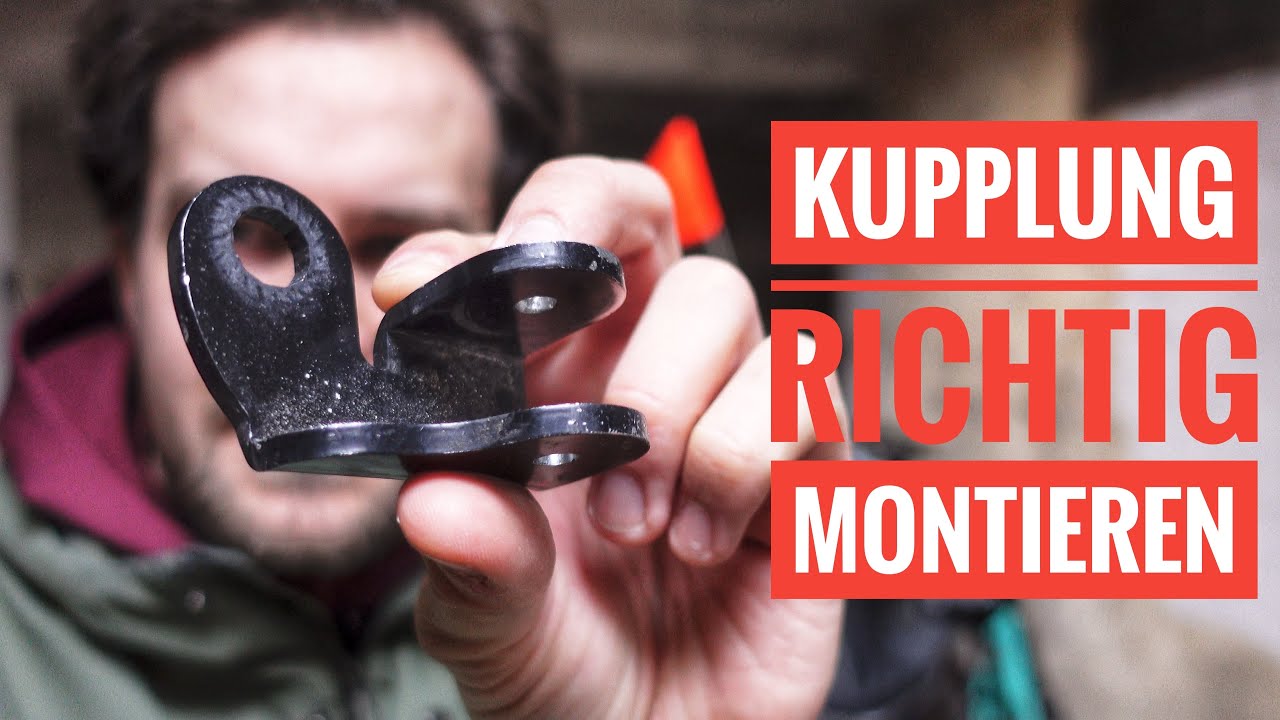Fahrradanhänger Kupplung korrekt montieren - Schnellspanner, Vollachse, Steckachse