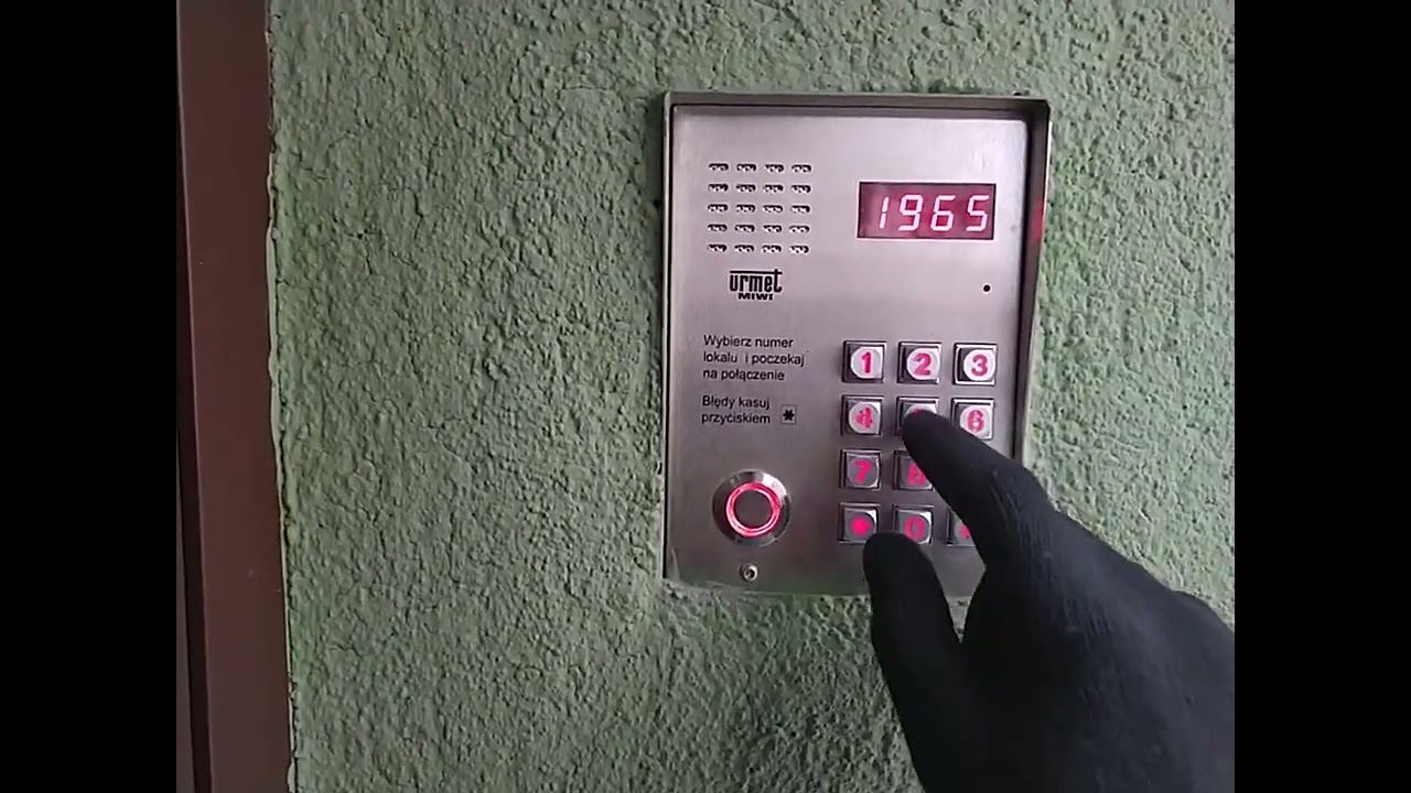 Domofon Urmet MIWI - Kod instalatora