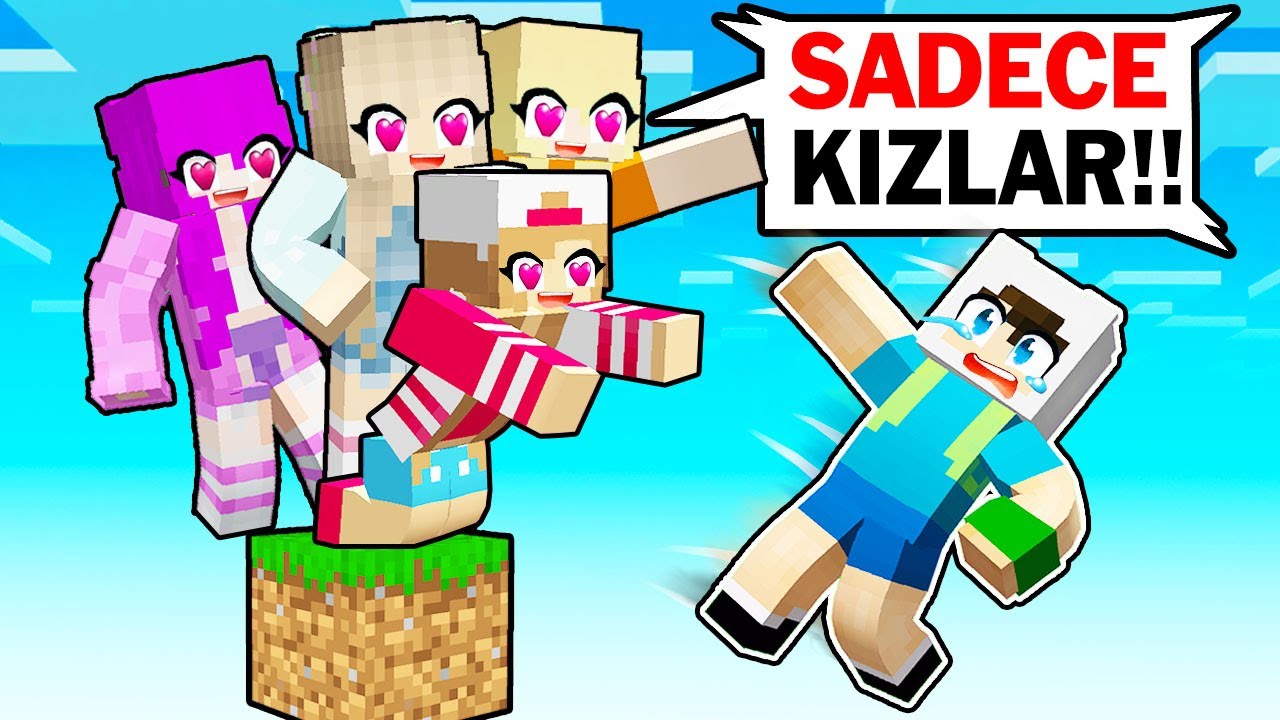 BÜTÜN KIZ HAYRANLARIM VS ENES ARSLAN TEK BLOK - 😱 Minecraft