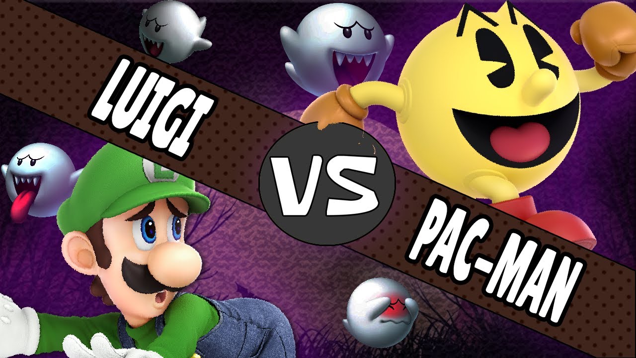 Luigi Vs. Pac-Man - (Nintendo Vs. Namco) sprite animation.
