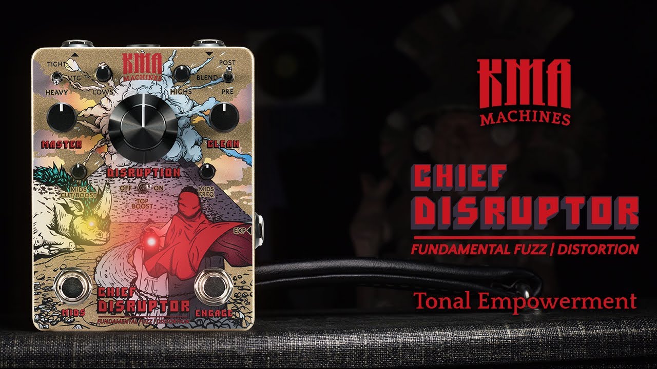 KMA Machines CHIEF DISRUPTOR - Fuzz/Distortion Pedal with Switchable Mid EQ/Boost